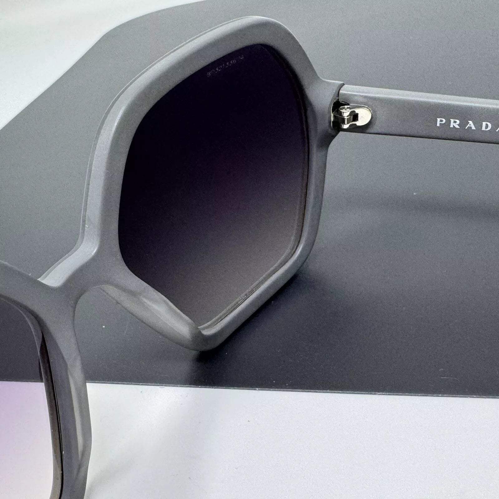 Prada SPR 06S UFG-4W1 - Matte Alluminium Grey-Violet Gradient by Prada for Women - 56-18-135 mm Sunglasses