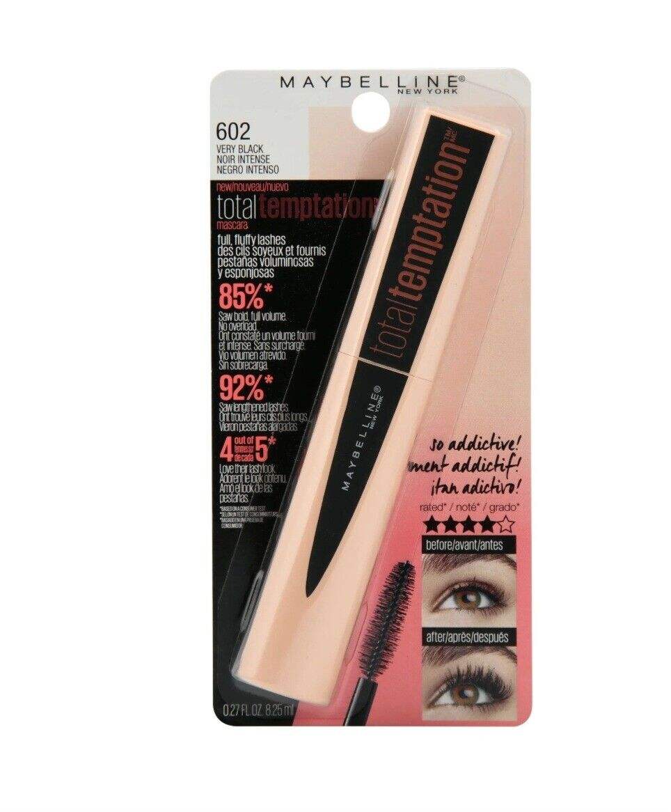 MAYBELLINE Total Temptation Washable Mascara - Blackest Black