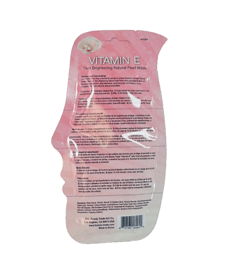 BEAUTY TREATS Vitamin E Skin Brightening Natural Pearl Mask - Display Box 24pcs