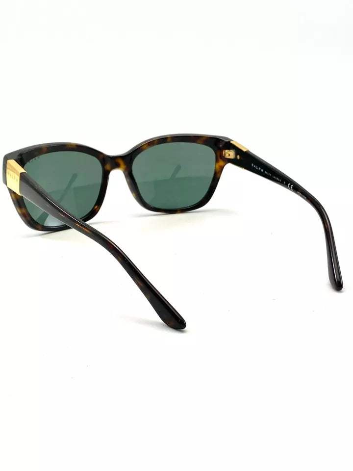 Ralph Lauren RA5208 1378-71 - Dark Tortoise-Green Solid by Ralph Lauren for Women - 55-17-135 mm Sunglasses
