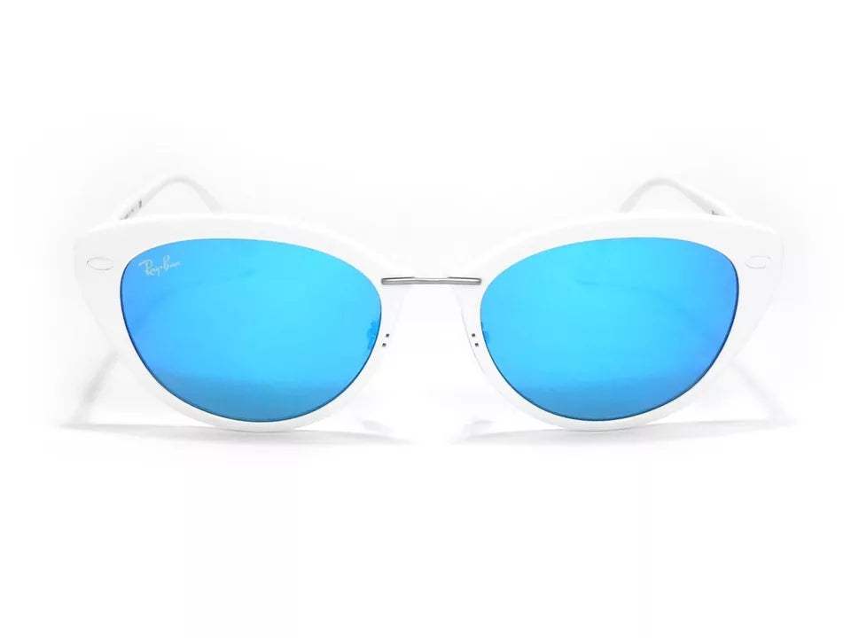 Ray Ban RB 4250 671-55 - White-Blue by Ray Ban for Women - 52-18-140 mm Sunglasses