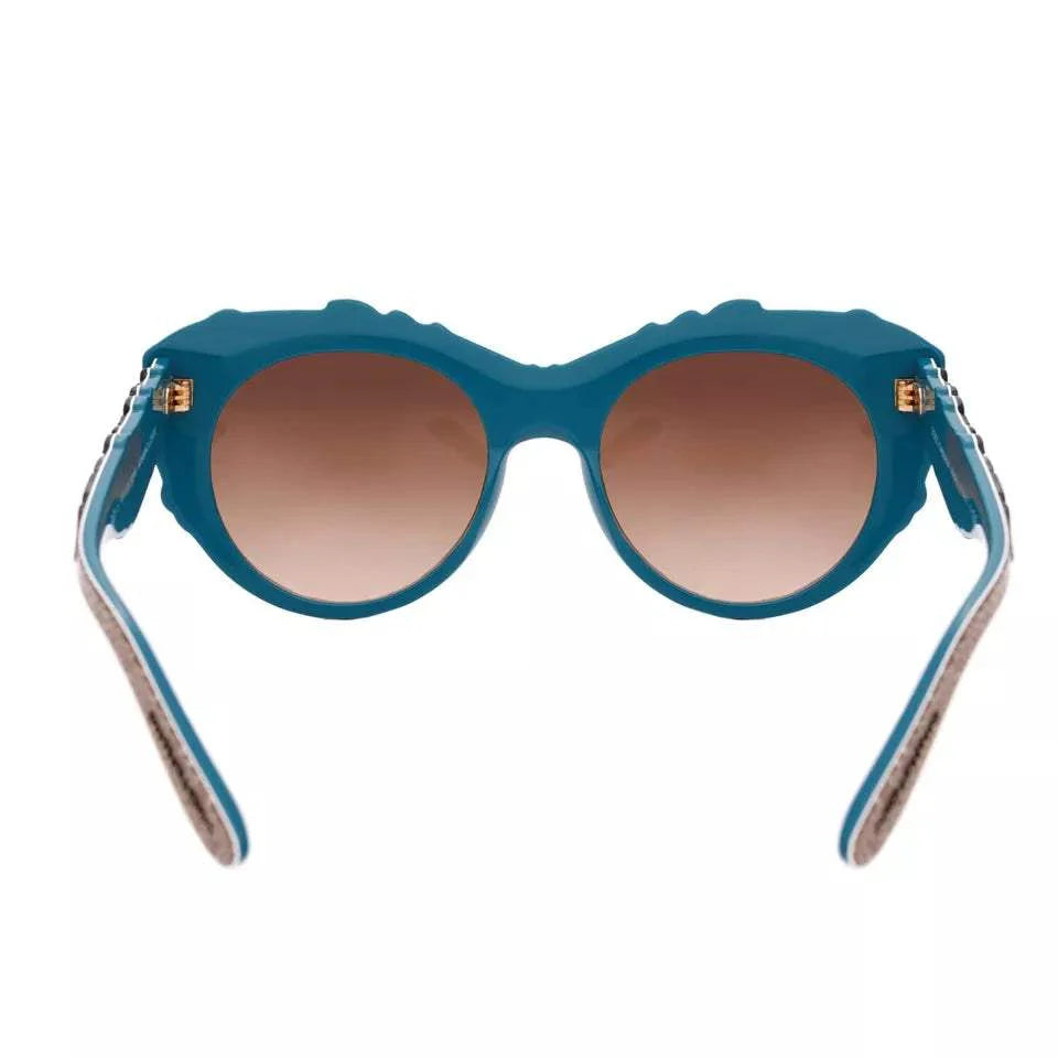 Dolce and Gabbana DG 4267 3000-13 - Top Petroleum-Texture Tissue-Brown Gradient by Dolce and Gabbana for Women - 53-20-140 mm Sunglasses
