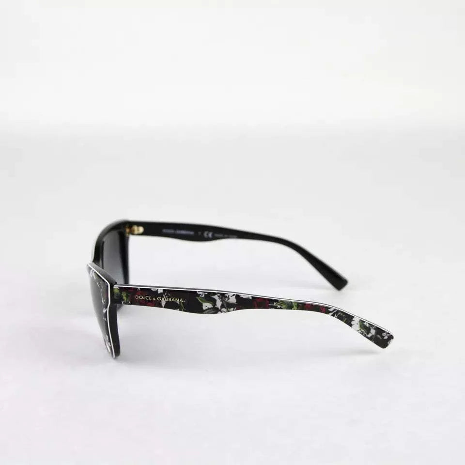 Dolce and Gabbana DG 4237 3019-8G - Top Print Rose-Black-Grey Gradient by Dolce and Gabbana for Women - 47-15-130 mm Sunglasses