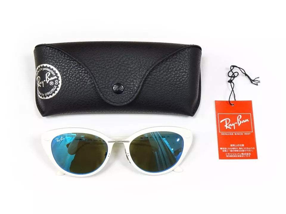 Ray Ban RB 4250 671-55 - White-Blue by Ray Ban for Women - 52-18-140 mm Sunglasses