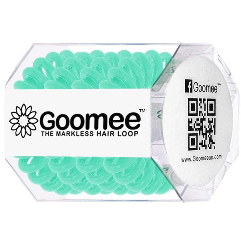 The Markless Hair Loop Set - Sea Green by Goomee for Women - 4 Pc Hair Tie