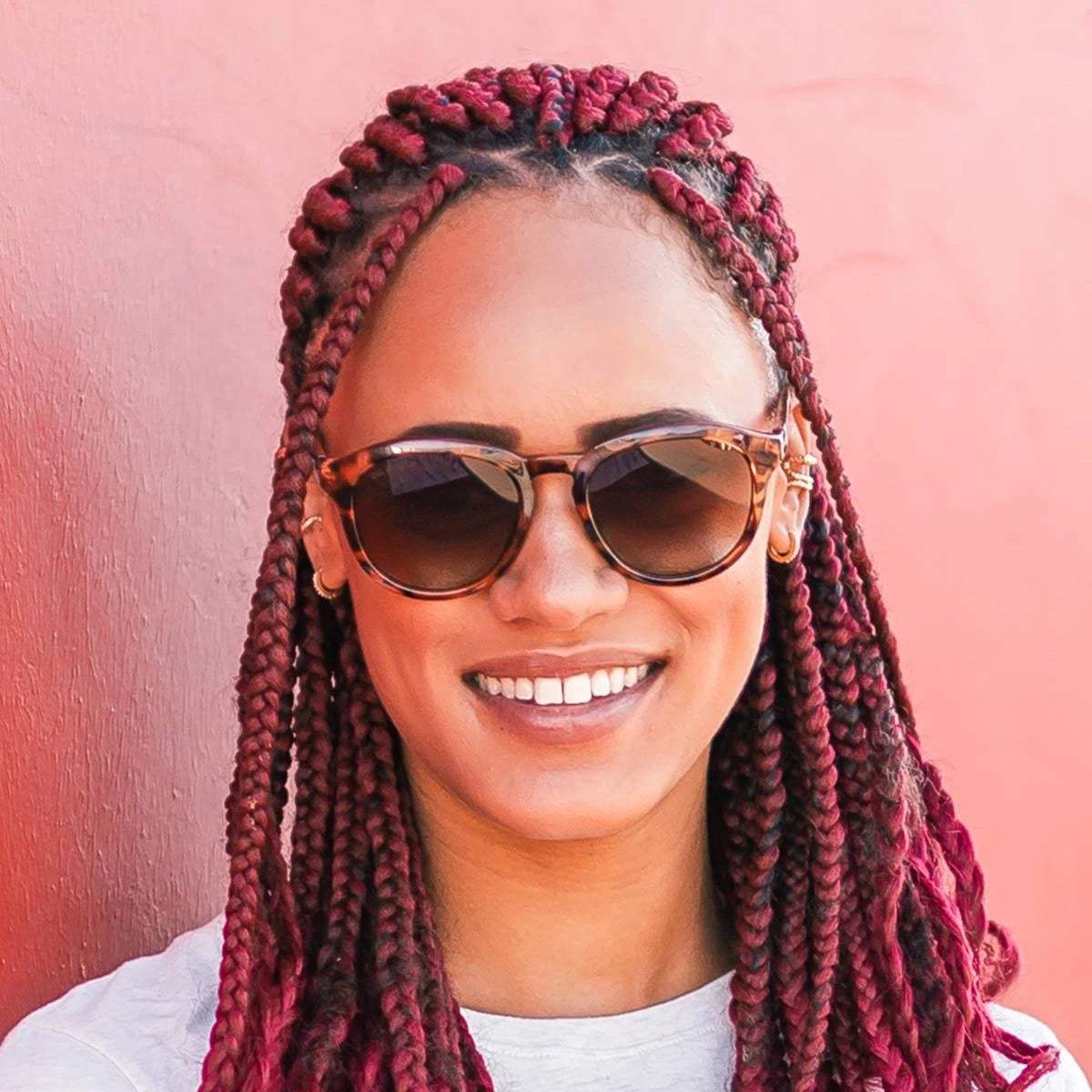 Solize Sunny Afternoon - Tortoise to Pink by DelSol for Women - 1 Pc Sunglasses